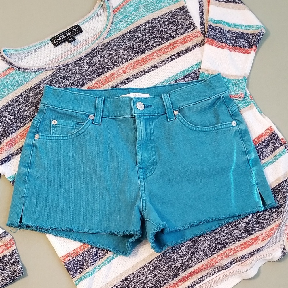 7 For All Mankind Cutoff Jean Shorts